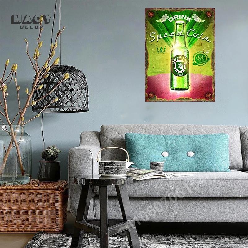 Stamin-Up Drink Serie Metallschilder Bar Club Unterhaltungslokale Dekoration Wandmalerei Zuhause Küche Restaurant Wanddekor Plaketten