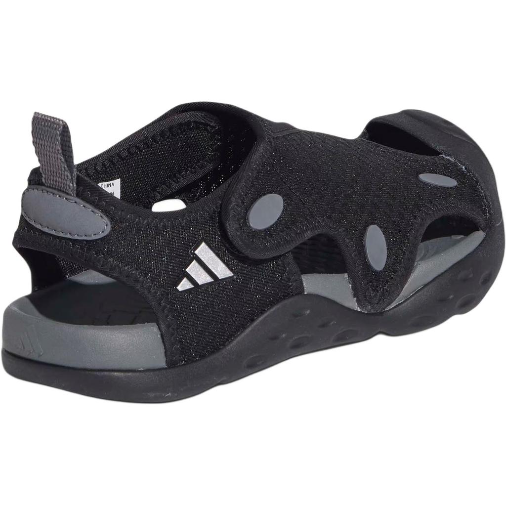 Adidas STARSTRIDE Slip Resistant Abrasion Resistant Low top Sandal Black Kids' KI8906