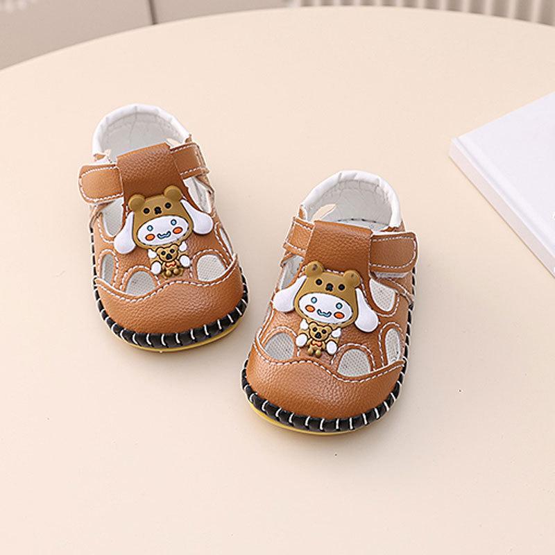 Spring and Summer New Soft-soled Baby Shoes Male 3-7-9 Months 0 1 1/2 Years Old Infant Sandals Female
