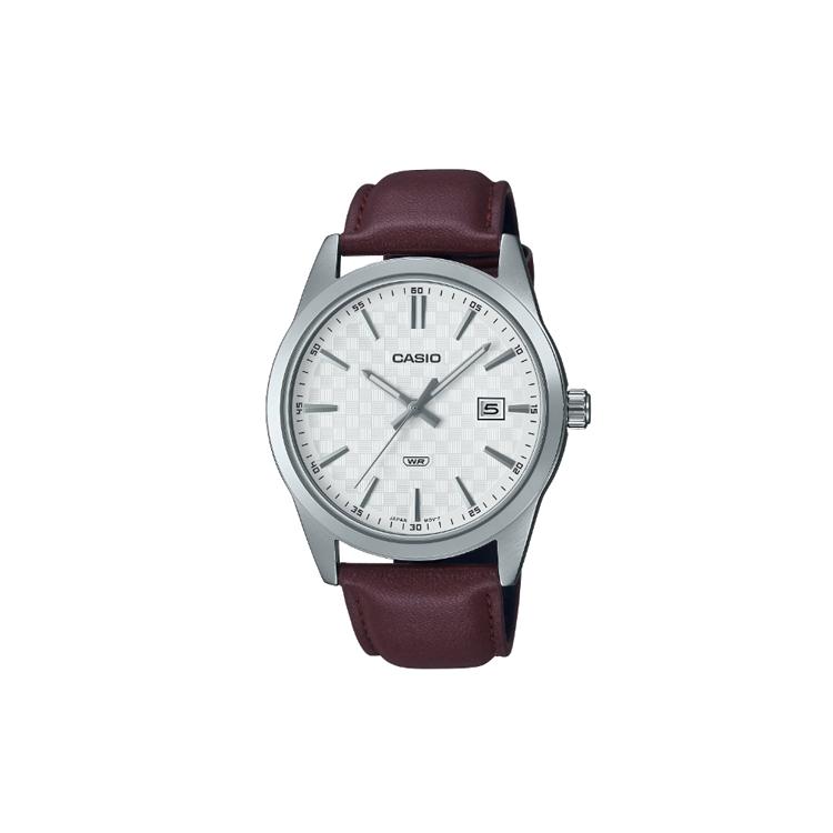 CASIO Men Standard Series 48mm Silver Watch MTP-VD03L-5A MTP-VD03L-5A Silver Dial