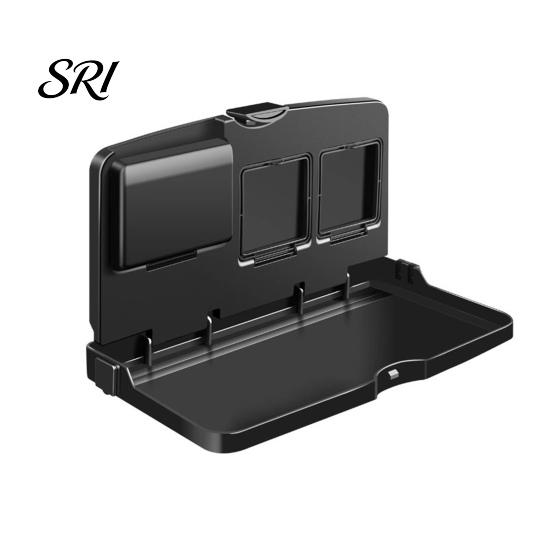 Compact Car Folding Tray Multifunctional Table, Stable Load-Bearing Anti-Tipping Foldable Auto Backseat Tray, Meal Table Universal for Meals чёрный