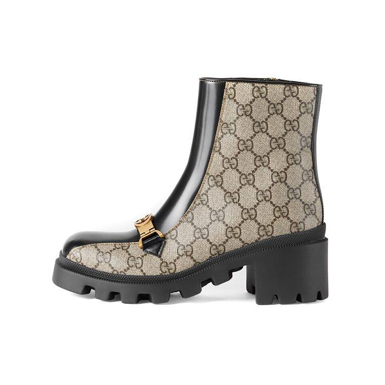 Gucci Wmns Gg Supreme Ankle Boot 'Dark Beige' Women's 670412 2OQ50 9763