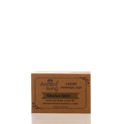 Ancient Living Multani Mitti Luxury Handmade Soap - 100 Gm (Pack of 2) Pure Natural Facial Scrub & Deep Cleansing Soap Fuller Earth Clay Suitable Fo