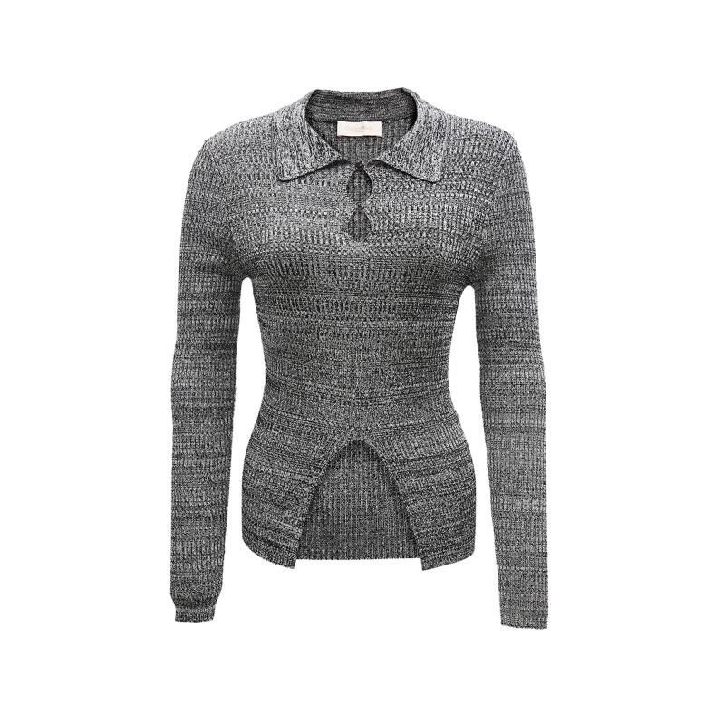 VEROMODA Women's Waterdrop Cut-out Ribbed Knit Top