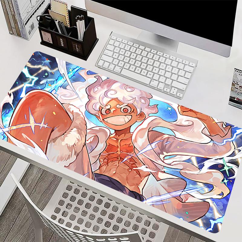 Oversized Anime Mouse Pad OOne PPiece Luffy Gaming Accessories Lock Edge Computer Mousepad Gamer Carpet Xxl Extended Desk Mat