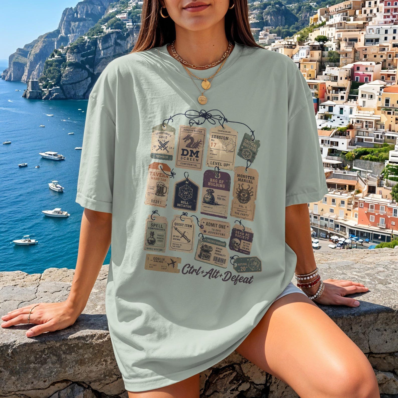Dungeon Master Gift DND Player Shirt Retro Gamer Tee Fathers Day Gift Cozy Gamer Shirt Gaming Apparel PC Gamer Gift T-Shirt T-shirt M