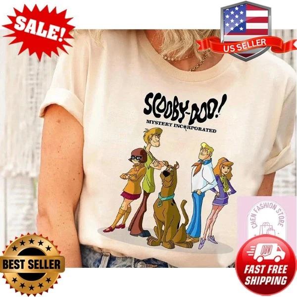 Scooby Doo Mystery Incorporated Shirt, Scooby Doo Cartoon Tshirt XL