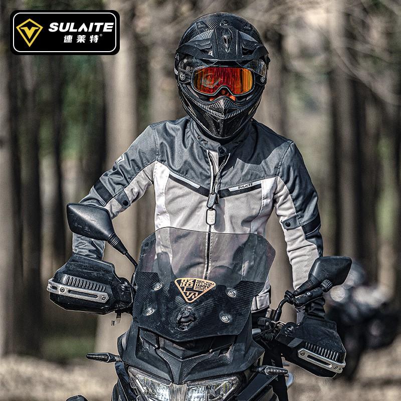 Men Women Motorcycle Riding Jacket Breathable Mesh Touring Gear Street Bike Off-Road Cycling