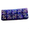 10 Pcs Acrylic Dice Math Counting Teaching Adding Subtracting Mathematical Tool, Board