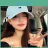 Cute Blue Fox Embroidered Baseball Cap For Women Stylish Spring Fashion Hat