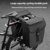 Weatherproofed Cycling Panniers Bag With Carbon Texture Multiple Pocket Organization for Outdoor Exploration