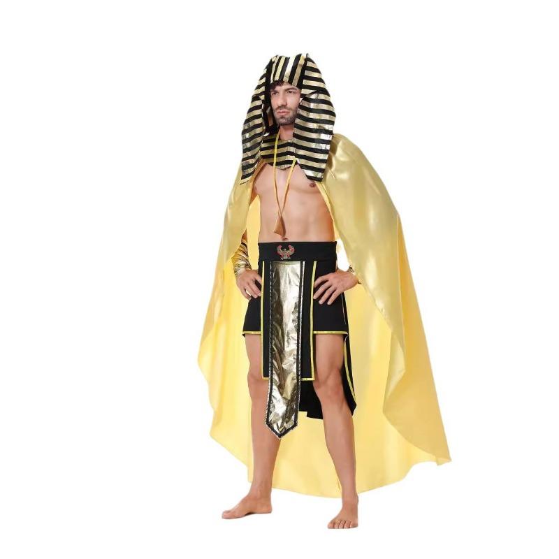 Halloween Masquerade Costume Adult Cosplay Adult Male Egyptian Pharaoh Costume