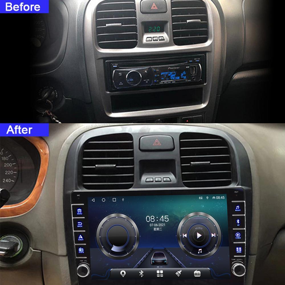 Android WIFI For Hyundai Sonata 2003-2009 With Button Knob Car Radio Multimedia Video Player 2 Din Carplay GPS Autoraido 2+32GB