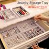 Schmuck-Display-Slots, Ohrring-Ring-Tablett, Organizer, Halter, Box, Schublade, Aufbewahrungsbox