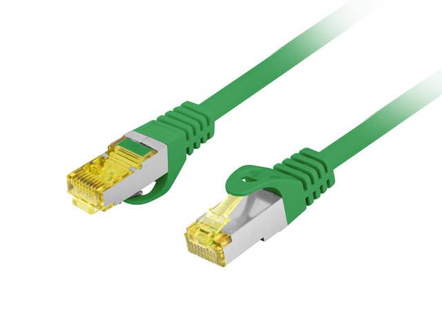 Patchcord Lanberg FTP cat.6A 0.5m LSZH CU fluke passed green