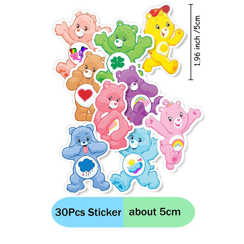Care bars Cartoon Themed Paper Plates Cups Honeycombs Swirls Spirals Stickers Brooch for Celebrating Birthday Party Arrangements