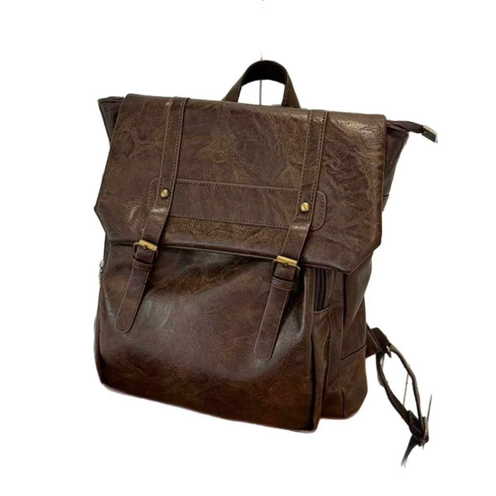 High End and Versatile Travel Backpack with Retro Fashion and Large Capacity, College Style Commuting Bag