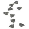 100Pcs Antique Silver Flame Charm 16*19mm / 0.62x0.75 inch Alloy Camping Fire Charms DIY Charm Anklets