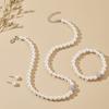 3PCS/set Elegant Imitation Pearl Jewelry Set Simple Pearl Bracelet  Creative Gift