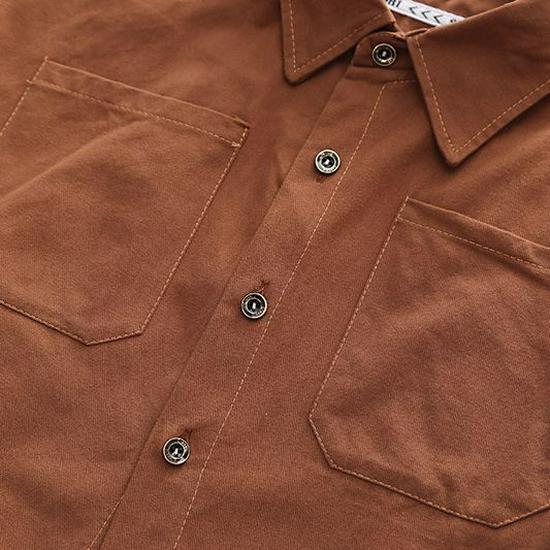 Boys' Autumn Corduroy Pants & Shirt Set - Solid Color, Long Sleeve, Casual Two-Piece