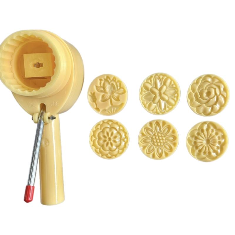 Hand Press Adjustable Dessert Molds Kitchen Baking Molds Handmade Pastrys Moulds Green Grams Moulds Perfect for Festival 1