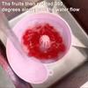 Snail Shape Drainer Automatic Fruit Washer Spinner Bowl And Strainer Multipurpose Vegetable Rinsing Drain Basket for Kitchen Berry Rotating Rinsing