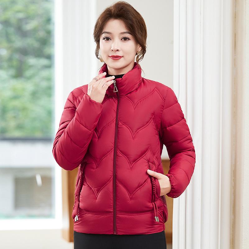 Women's Cotton Coat Parker Winter Jacket  New Short Stand Collar Keep Warm Fashion Outerwear Top