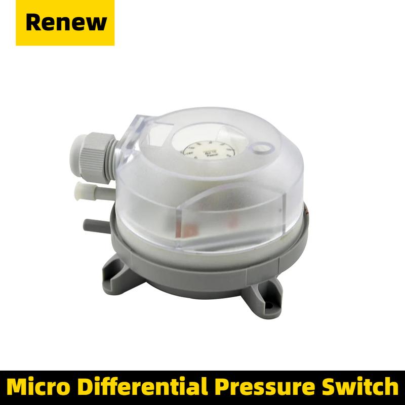 Air Differential Pressure Switch 20-200Pa Adjustable Micro- Pressure Air Switch