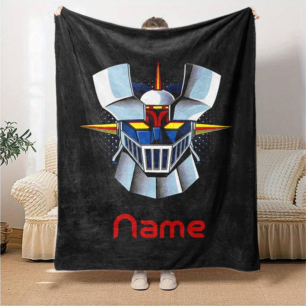 Mazinger Z Premium Blanket Lightweight Blanket For Sofa Bed Travel Camping Living Room Office Sofa Chair And Bed Soft And Warm Fabric