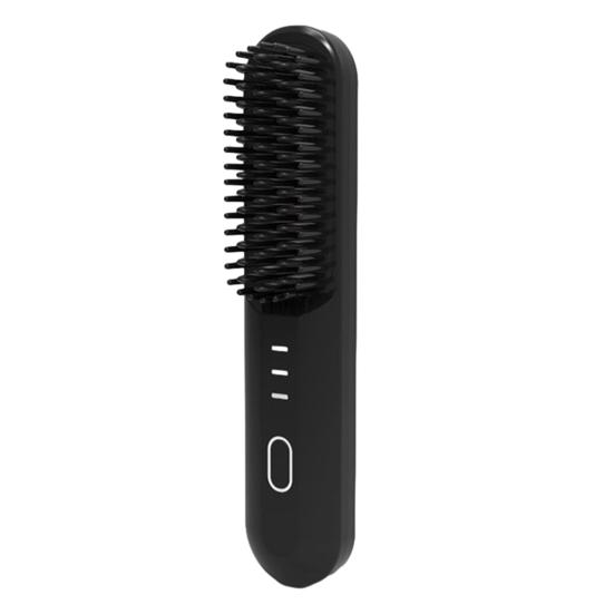 Hair Comb Cordless Straightening Brush with 30s Fast Heat Frizz-Free Smooth Styling USB-C Rechargeable Ceramic Teeth Hair Brush