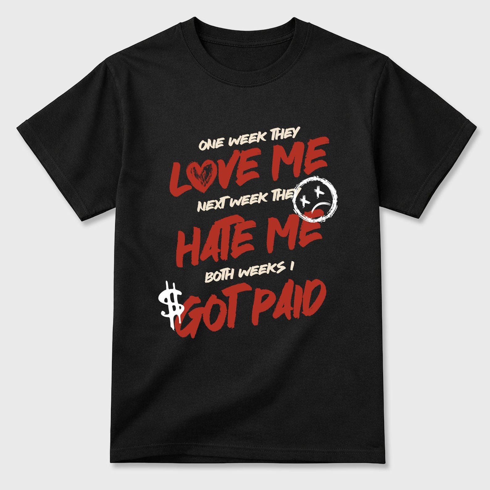 I Got Paid graphic tee. Streetwear Brand Graphic Tgraphic tee. Streetwear Brand Graphic T-Shirt. Shirt. 4s Brick After Brick 3XL