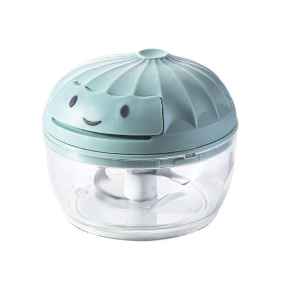 

Ручная давилка для чеснока, съемная прозрачная, безопасная для пищевых продуктов, высокоэффективная мясорубка для чеснока, измельчитель с контейнером, кухонная резка для лука и овощей S синий