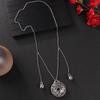 Women's Chinese-style long necklace with vintage fringed sweater chain accessory