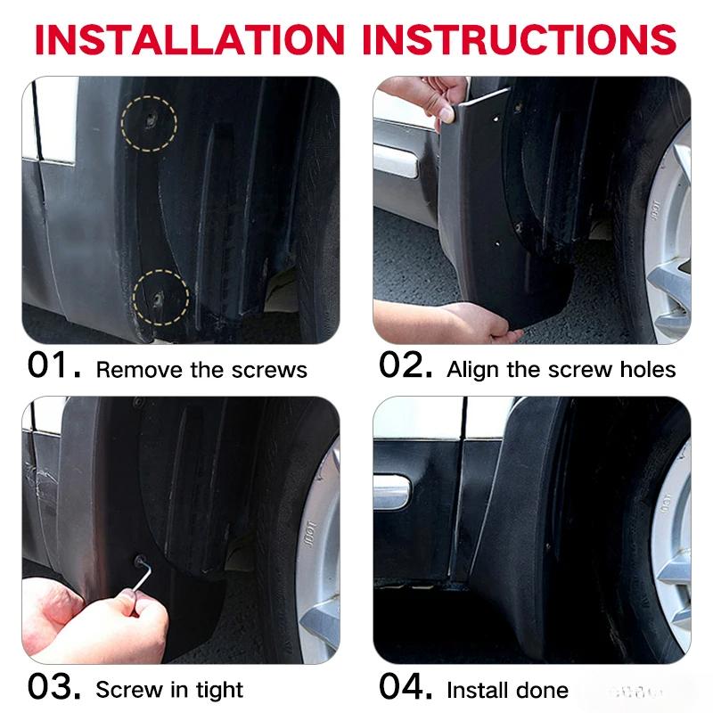 MudFlaps For Changan CS95 NEW 2024 Mudguards Mud Flaps Splash Guards Front Rear Wheels Car Accessories 4Pcs