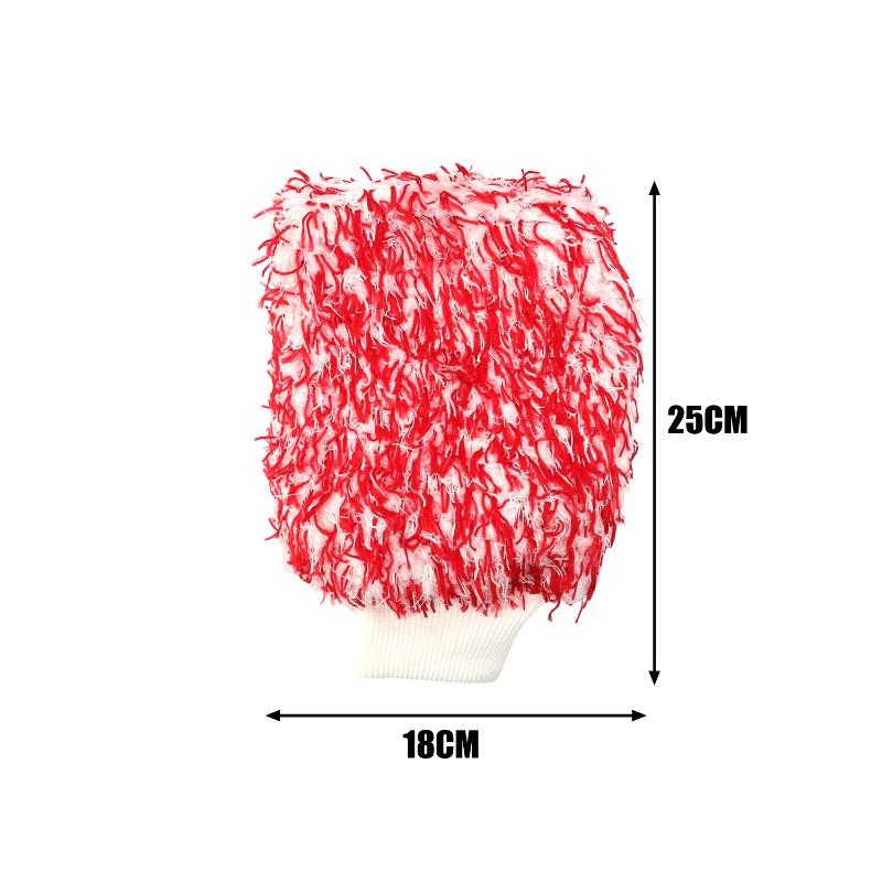 1/3PCS Plush Car Wash Mitts Wool Thick Non-Slip Car Cleaning Mitts Brushes Auto Washing Sponge Accessories Auto Cleaning Tools