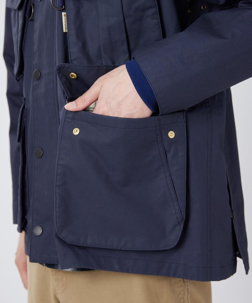 Snow Peak Waxed Cotton Hoodie Size SPTL-JK-26SU904 (Men's/Women's, Olive, M)
