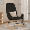VidaXL Rocking Chair Black Fabric 341259