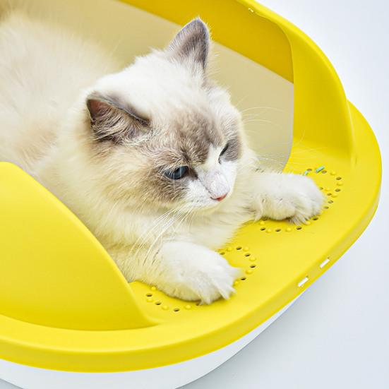 Kaufe 1 Set Katzenstreu Geschlossene Groe Box Semi-Katzenstreu Platz  Haustier Toilette Tablett mit Streu Schaufel Haustier Liefert zum Preis ab  15 | Joom