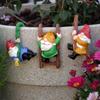 3 Pcs Climbing Gnomes Tree Faces Decor Outdoor For Yard, Gnomes Statue, Outdoor Fairy Garden Resin Crafts, Flower Pot Landscape