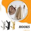 Stainless Steel Adhesive Clothes Hat Hook For Bathroom And Kitchen Clothes Hanger Hook Behind Door