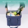 1pcs Large Capacity Insulated Bag Outdoor Picnic Daily Commute Lunch Box Storage Pouch Thermal Food Container Bag