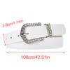 Rhinestone Buckle Belt for Women Simple Pin Buckle Waiststrap All Matching Female Casual Waistband Fashion Accessories