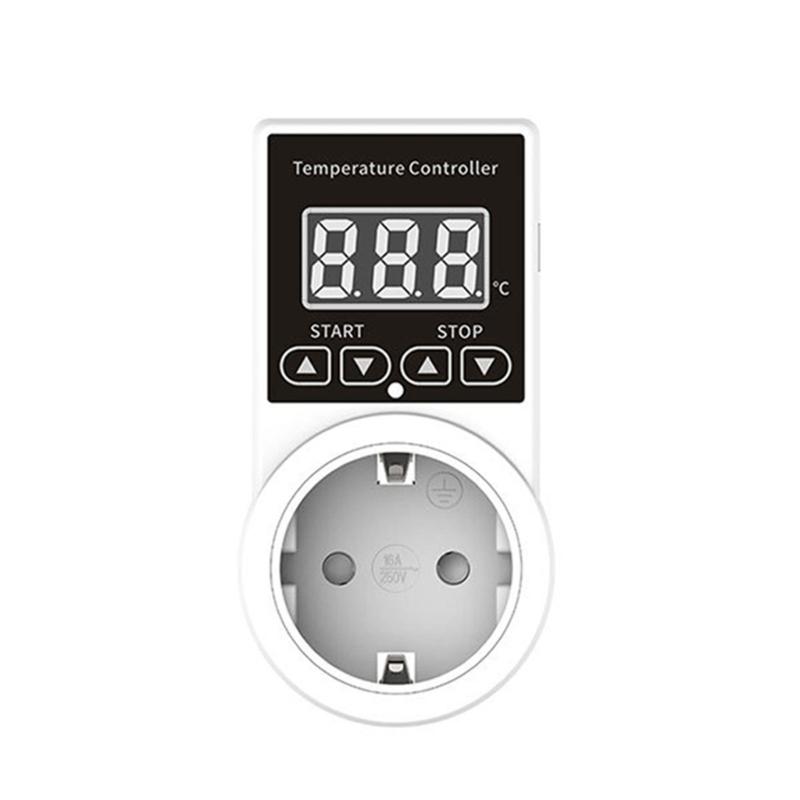 Интеллектуальный терморегулятор для теплиц в садоводстве, для роста растений, с регулируемым термостатом и системой сигнализации 1