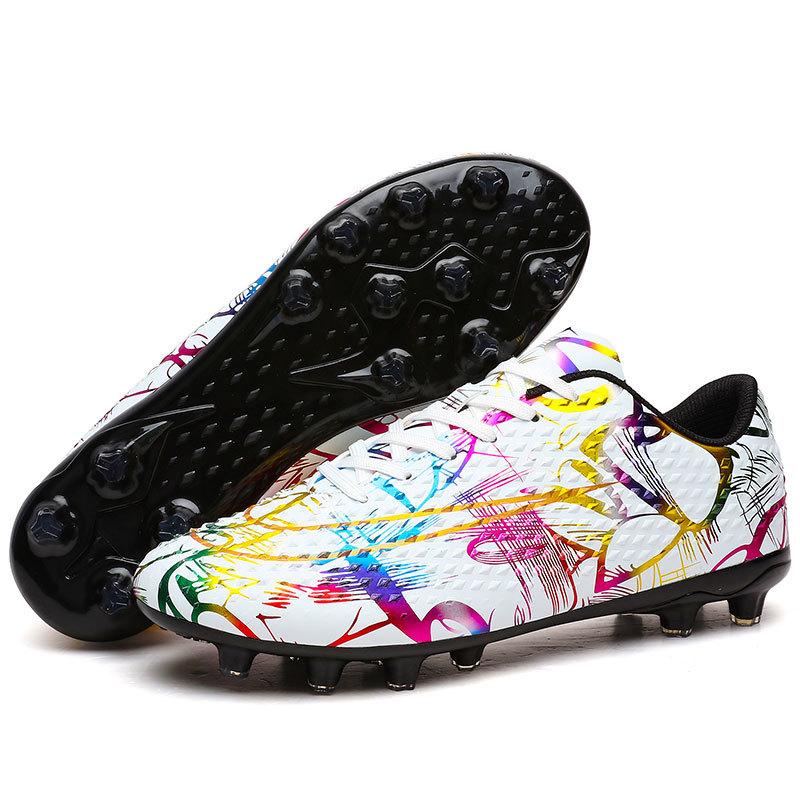 New Professional Football Shoes Men's and Women's AG Long Nails TF Broken Nails Youth Students Grass Competition Training Shoes