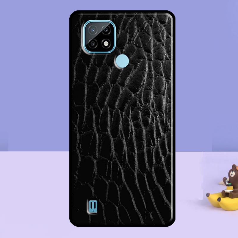 Snake Skin Case For Realme 13 10 11 12 14 Pro Plus C75 C67 C61 C55 C53 C51 C35 C21Y C25S GT 7 Pro 6 6T