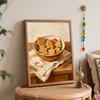 Christmas gingerbread cookie bowl digital painting oil painting art kit hand painting home decoration painting