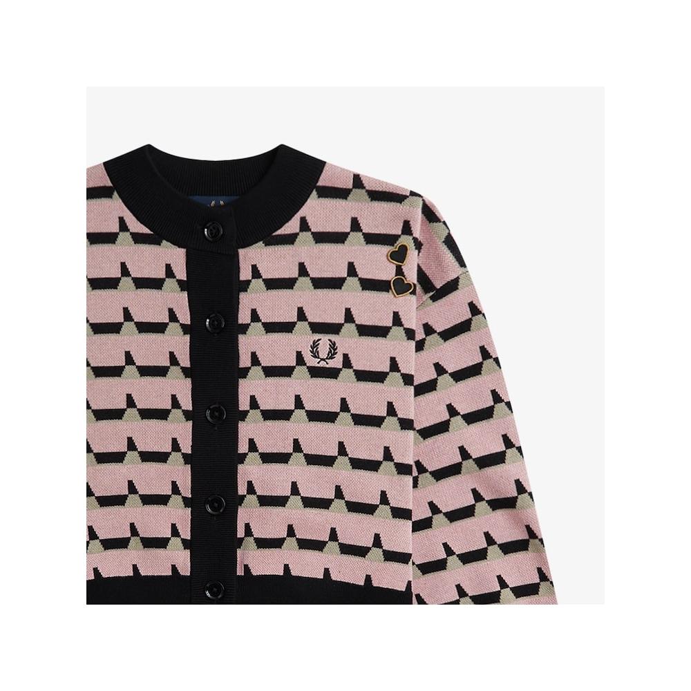Fred Perry [genuine Headquarters] Fred Perry [amy Winehouse] Jacquard Knit Cardigan  S51  Afpf2417108 S51 qzgAfpf2417108 S51