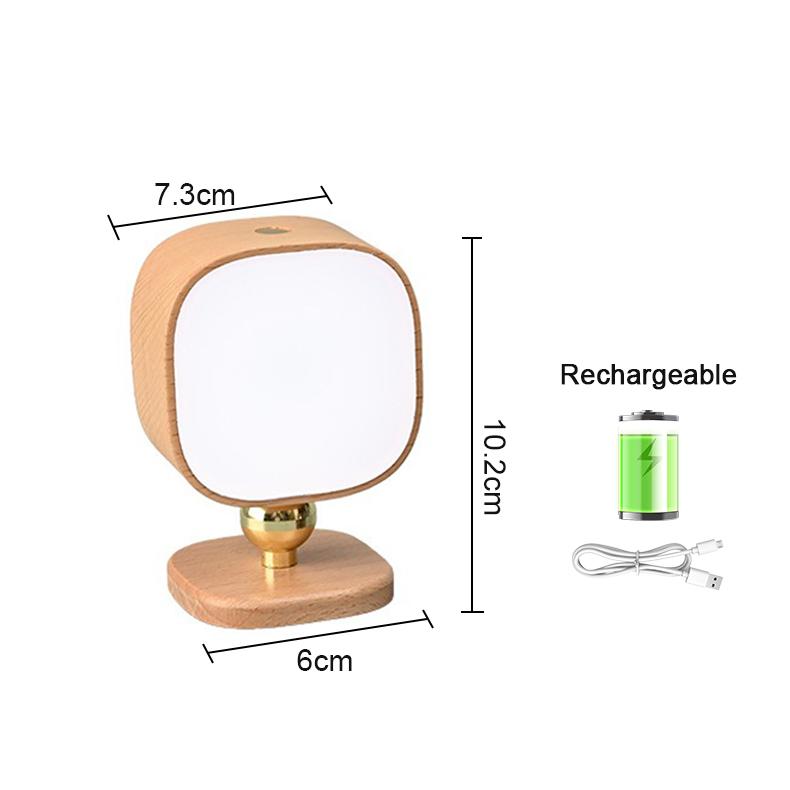 

Wireless Charging Bedside Wall Lamps Wood Night Light Portable Creative Magnetic Touch Switch ntelligent Human Body Wall Lights Tri colored light