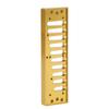 Harmonica Comb 10‑Hole Blues Harp Comb Part for HOHNER SP20 Aluminum Alloy Harmonica AccessoryGold
