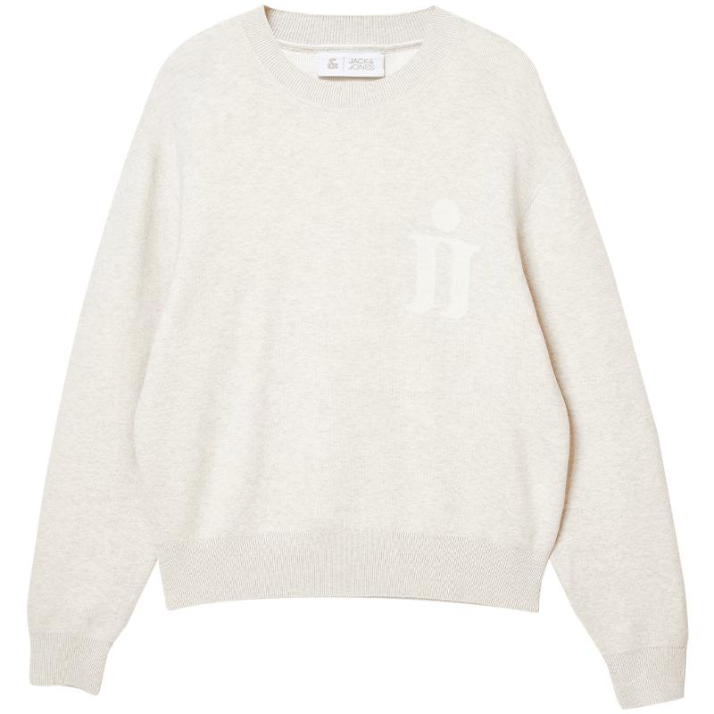 Jack & Jones Men s Jacquard Knit Crew Neck Sweater M